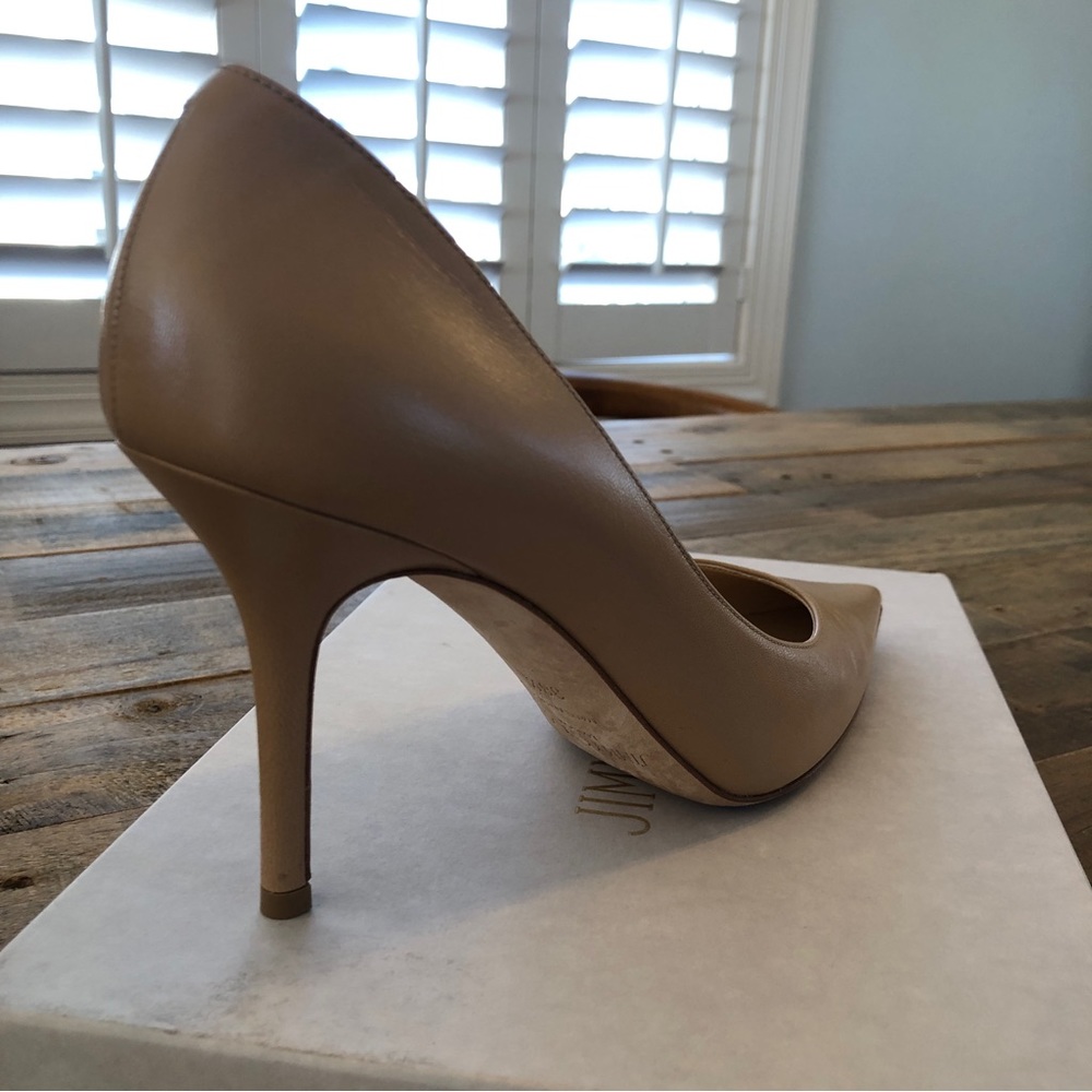 Jimmy Choo Agnes 3.5” nude color pumps worn one time- beautiful - Picture 10 of 13